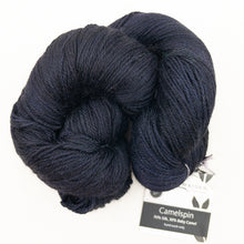 Load image into Gallery viewer, Diagonal Feather & Fan Cowl Knitting Kit | Hand Maiden Camelspin & Knitting Pattern (#192E)