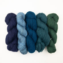 Load image into Gallery viewer, Cashgora Gradient Throw Knitting Kit | Cashmere People Cashgora Sport & Knitting Pattern (#415)