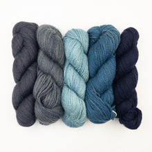 Load image into Gallery viewer, Cashgora Gradient Throw Knitting Kit | Cashmere People Cashgora Sport &amp; Knitting Pattern (#415)
