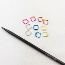 Load image into Gallery viewer, Beaded Stitch Markers | Small Square