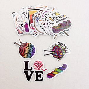 Atelier Knitting & Crochet Vinyl Stickers | Pack of 60