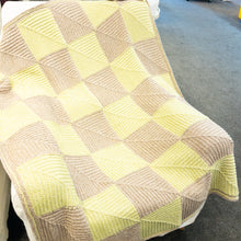 Load image into Gallery viewer, Mitered Square Afghan Knitting Kit | Plymouth Sea Isle & Knitting Pattern