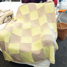Load image into Gallery viewer, Mitered Square Afghan Knitting Kit | Plymouth Sea Isle & Knitting Pattern