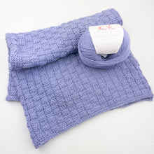 Load image into Gallery viewer, Basketweave Baby Blanket Knitting Kit | Ella Rae Cashmereno Aran & Knitting Pattern (#426)