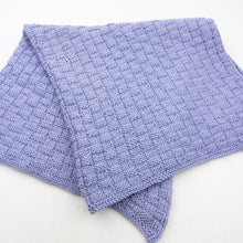 Load image into Gallery viewer, Basketweave Baby Blanket Knitting Kit | Ella Rae Cashmereno Aran & Knitting Pattern (#426)