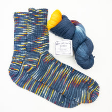 Load image into Gallery viewer, Atelier Fingering Weight Socks Knitting Kit | Wonderland Yarns Mary Ann Sock & Knitting Pattern (#61D)
