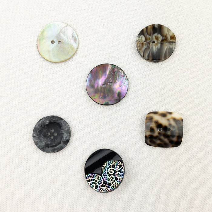 Buttons for Spun Cloud Light Neck Wrap