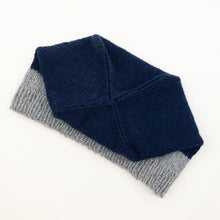 Load image into Gallery viewer, Two Tone Square Top Hat Knitting Kit | Lang Yarns Cashmere Premium & Knitting Pattern (#421)