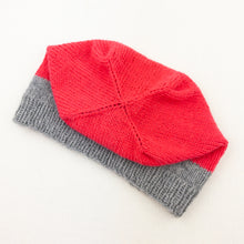 Load image into Gallery viewer, Two Tone Square Top Hat Knitting Kit | Lang Yarns Cashmere Premium & Knitting Pattern (#421)