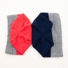 Load image into Gallery viewer, Two Tone Square Top Hat Knitting Kit | Lang Yarns Cashmere Premium & Knitting Pattern (#421)