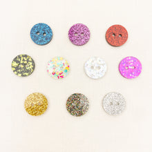 Load image into Gallery viewer, Katrinkles Glitter Buttons 7/8"