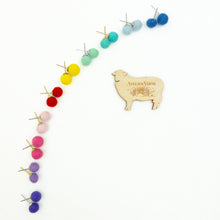 Load image into Gallery viewer, Atelier Handmade Wool Pompom Earrings