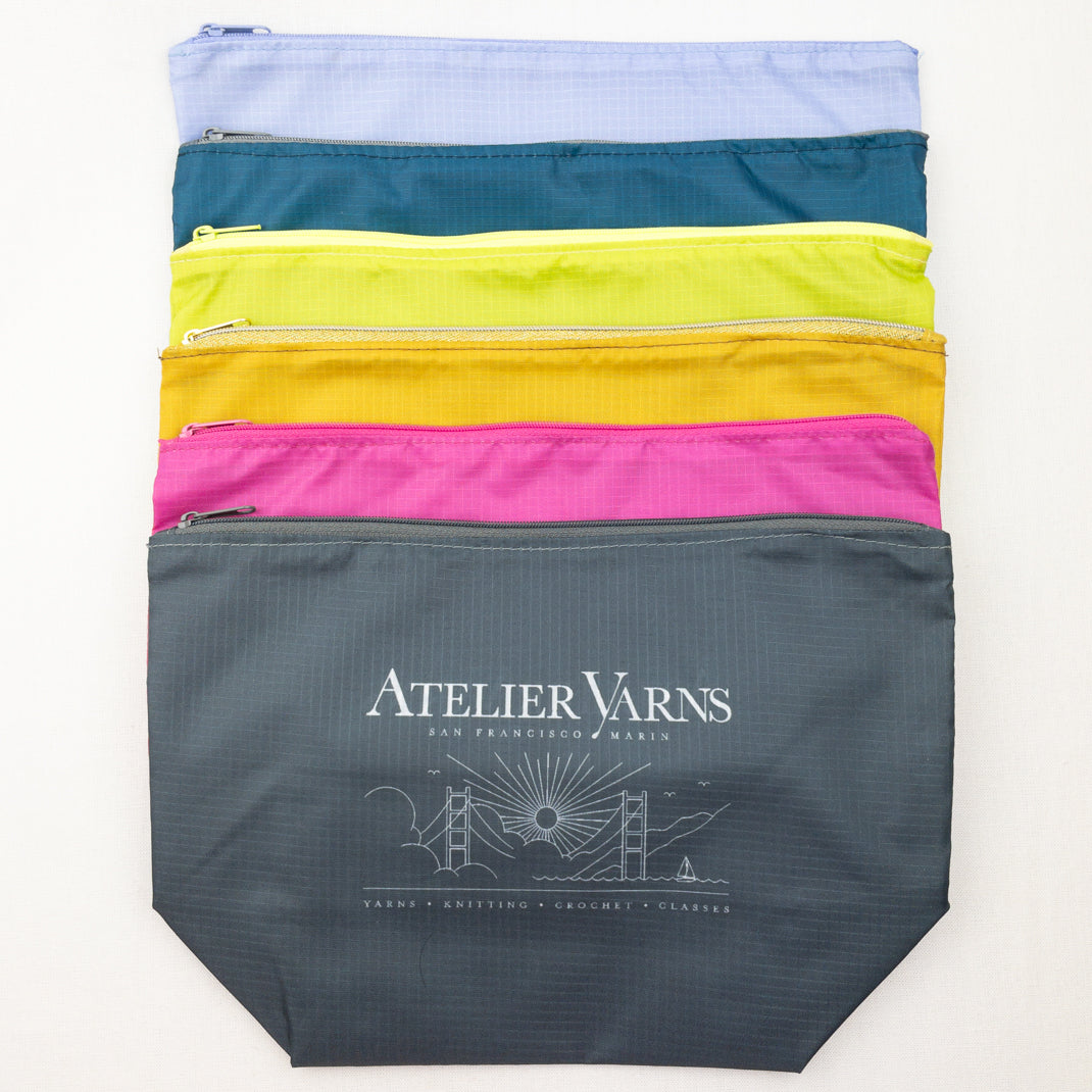 Atelier Ripstop Nylon Zippered Pouches | Medium – ATELIER YARNS