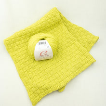 Load image into Gallery viewer, Basketweave Baby Blanket Knitting Kit | Ella Rae Cashmereno Aran & Knitting Pattern (#426)