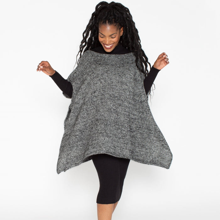 Aalto Poncho Knitting Kit | Madelinetosh Silk Cloud & Shibui Knits Pebble