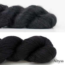 Load image into Gallery viewer, Spectrum Knitting Kit | Madelinetosh Tosh Silk Cloud, Tosh Lunar & Knitting Pattern