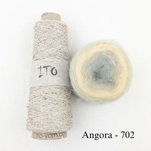 Load image into Gallery viewer, Shibui Spectrum Scarf Knitting Kit | Ito Kinu, Artyarns Mohair Ombre & Knitting Pattern