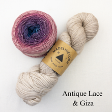 Load image into Gallery viewer, Linen Stitch Cowl Knitting Kit | Madelinetosh Pashmina, Freia Handpaints Superwash Merino Silk Sport & Knitting Pattern (#228)