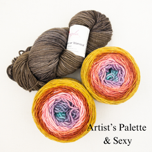 Load image into Gallery viewer, Slip Stitch Scarf Knitting Kit | Anzula For Better or Worsted, Freia Superwash Merino Silk Worsted & Knitting Pattern (#089)