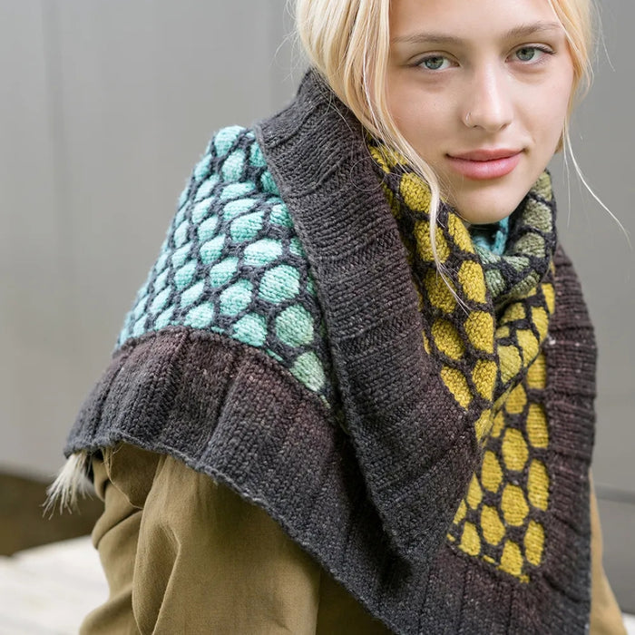 Asali Shawl Knitting Kit | Freia Superwash Merino Silk Worsted