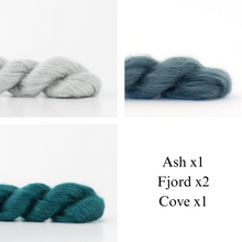 Load image into Gallery viewer, Nuance Cowl Knitting Kit | Madelinetosh Silk Cloud & Knitting Pattern