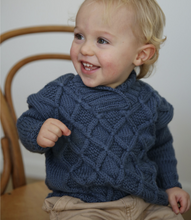 Load image into Gallery viewer, Bigglesby Baby Sweater Knitting Kit | Ella Rae Cashmereno Aran & Knitting Pattern