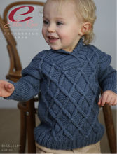 Load image into Gallery viewer, Bigglesby Baby Sweater Knitting Kit | Ella Rae Cashmereno Aran & Knitting Pattern