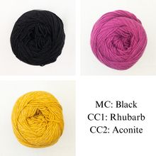 Load image into Gallery viewer, Honey Petal Cardigan Knitting Kit | Queensland United