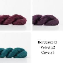 Load image into Gallery viewer, Nuance Cowl Knitting Kit | Madelinetosh Silk Cloud & Knitting Pattern