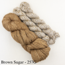 Load image into Gallery viewer, Windowpane Cowl (Long & Twisted Version) Knitting Kit | Hand Maiden Camelspin, Artyarns Beaded Mohair and Sequins & Knitting Pattern (#291)