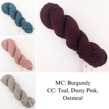 Load image into Gallery viewer, Hug Hug Kiss Kiss Shawl Knitting Kit | mYak Baby Yak Medium