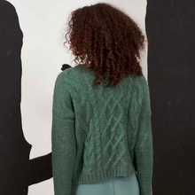 Load image into Gallery viewer, Cabled Pullover Knitting Kit | Lang Yarns Malou Light & Knitting Pattern (269-40)