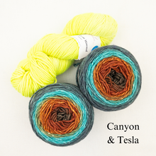 Load image into Gallery viewer, Slip Stitch Scarf Knitting Kit | Anzula For Better or Worsted, Freia Superwash Merino Silk Worsted & Knitting Pattern (#089)