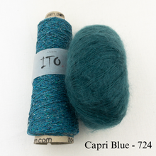 Load image into Gallery viewer, Oritatami Vest Knitting Kit | ITO Kinu, Rowan Kidsilk Haze & Knitting Pattern (#312)