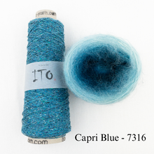 Load image into Gallery viewer, Shibui Spectrum Scarf Knitting Kit | Ito Kinu, Artyarns Mohair Ombre & Knitting Pattern