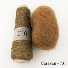 Load image into Gallery viewer, Oritatami Vest Knitting Kit | ITO Kinu, Rowan Kidsilk Haze &amp; Knitting Pattern (#312)

