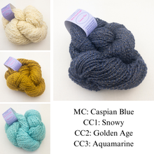 Load image into Gallery viewer, Floribunda Cardi Knitting Kit | Knit Collage Spun Cloud Light & Knitting Pattern