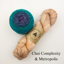 Load image into Gallery viewer, Linen Stitch Cowl Knitting Kit | Madelinetosh Pashmina, Freia Handpaints Superwash Merino Silk Sport & Knitting Pattern (#228)
