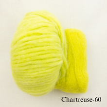 Load image into Gallery viewer, Daydreamer Cardigan Knitting Kit | Juniper Moon Beatrix & Rowan Kidsilk Haze or Lana Grossa Setasuri