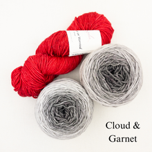 Load image into Gallery viewer, Slip Stitch Scarf Knitting Kit | Anzula For Better or Worsted, Freia Superwash Merino Silk Worsted & Knitting Pattern (#089)