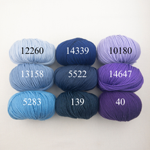 Load image into Gallery viewer, Cadenza Cross-Over Baby Sweater (Karabella version) Knitting Kit | Karabella Aurora 6
