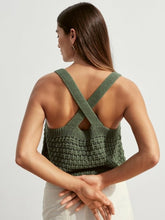 Load image into Gallery viewer, Crossover Tank Knitting Kit | Lana Grossa Solo Lino & Knitting Pattern (22-17)