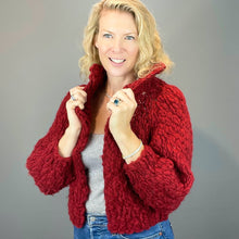 Load image into Gallery viewer, Nanaimo Cardigan Knitting Kit | Knit Collage Sister