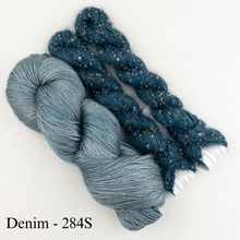 Load image into Gallery viewer, Windowpane Cowl (Long & Twisted Version) Knitting Kit | Hand Maiden Camelspin, Artyarns Beaded Mohair and Sequins & Knitting Pattern (#291)