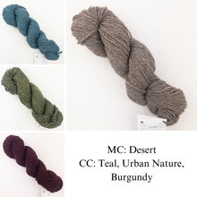 Load image into Gallery viewer, Hug Hug Kiss Kiss Shawl Knitting Kit | mYak Baby Yak Medium