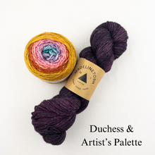 Load image into Gallery viewer, Linen Stitch Cowl Knitting Kit | Madelinetosh Pashmina, Freia Handpaints Superwash Merino Silk Sport & Knitting Pattern (#228)