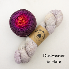 Load image into Gallery viewer, Linen Stitch Cowl Knitting Kit | Madelinetosh Pashmina, Freia Handpaints Superwash Merino Silk Sport & Knitting Pattern (#228)