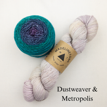 Load image into Gallery viewer, Linen Stitch Cowl Knitting Kit | Madelinetosh Pashmina, Freia Handpaints Superwash Merino Silk Sport & Knitting Pattern (#228)