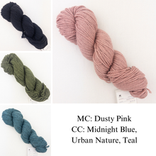 Load image into Gallery viewer, Hug Hug Kiss Kiss Shawl Knitting Kit | mYak Baby Yak Medium