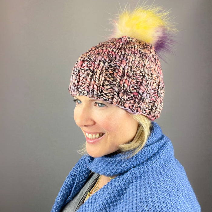 Caracol Beanie Knitting Kit | Malabrigo Caracol & Knitting Pattern (#432)